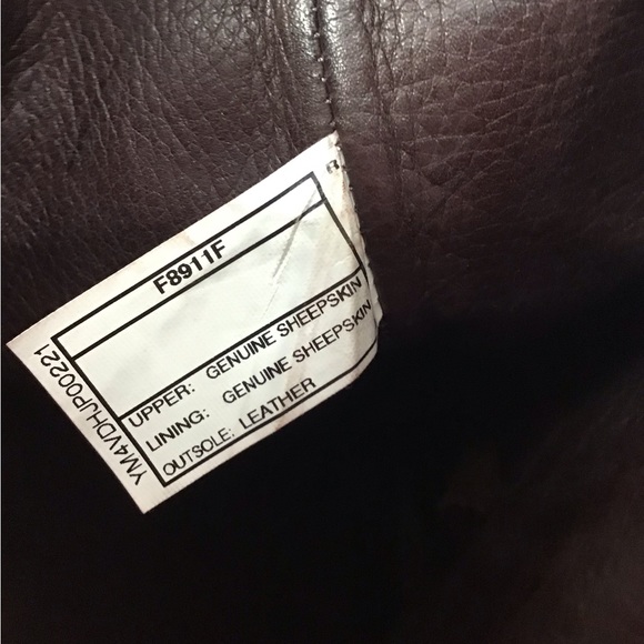 UGG Australia Channing Chocolate Leather Knee High Boots Size 7 - Picture 16 of 16